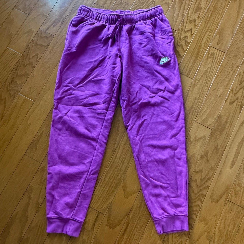 Nike Sportswear Fleece Joggers Purple Magenta Sweatpants Medium